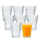 Jogo 8 Copo de Vidro 200ml Suco Refrigerante Água Diamond Cut Fratelli