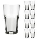 Jogo 8 Copos 340ml Vidro Bristol Suco Drinks Transparente