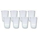 Jogo 8 Copos Arizona Vidro Resistente 200ml Agua Suco Bebidas