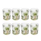 Jogo 8 Copos de Whisky Água Baixo Cristal Coqueiro Palm Tree Wolff 340ml Jogo 8 Copos de Whisky Água Baixo Cristal Coqueiro Palm Tree Wolff 340ml