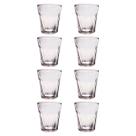 Jogo 8 Copos Shot Vidro Cachaça Vodka Tequila Dose 45mL Bar