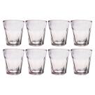 Jogo 8 Copos Shot Vidro Tequila Cachaça Vodka Dose 45ml Bar