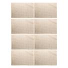 Jogo 8 Lugar Americano Retangular Mesa PVC Antiderrapante Flex Bege 45x30cm Lyor