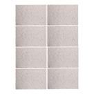 Jogo 8 Lugar Americano Retangular Mesa PVC Carpet Bege 45x30cm Lyor