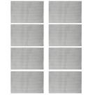 Jogo 8 Lugar Americano Retangular Mesa PVC Dotted Cinza 45x30cm Lyor