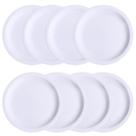 Jogo 8 Prato Raso Protel Restaurante Porcelana Branca Schmidt 26cm