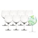 Jogo 8 Taça de Gin Degustação Vidro Transparente G4U Class Home 630ml