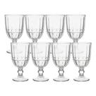 Jogo 8 Taça de Vidro Facetado Lapidado Cristalle Premium Transparente para Água 360ml Haüskraft Jogo 8 Taça de Vidro Facetado Lapidado Cristalle Premium Transparente para Água 360ml Haüskraft