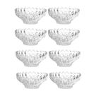 Jogo 8 Taças de Sobremesa Bowl Vidro Transparente Brazilia 300ml 14cm Sorvete Açaí Em Casa Tem