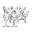 Jogo 8 Taças de Vidro Diamond Cor Transparente para Água Vinho Lyor 325ml Jogo 8 Taças de Vidro Diamond Cor Transparente para Água Vinho Lyor 325ml