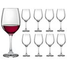 Jogo 8 Taças De Vidro Vinho Agua Suco Drinks 460ml Jogo 8 Taças De Vidro Vinho Agua Suco Drinks 460ml