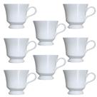 Jogo 8 Xícara Chá Porcelana Branca Germer S/ Pires 2a Linha