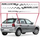 jogo Adesivo Faixa Compatível Gol Rallye 2008 Preto F691