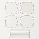 Jogo adesivo protetor maçaneta carro resinado transparente Jogo adesivo protetor maçaneta carro resinado transparente