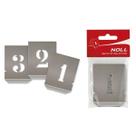 Jogo Algarismo Chapa Vazada 25mm - 10 Peças (136,0012) - Noll