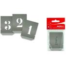 Jogo Algarismo Chapa Vazada 80mm 10 Peças (136,0004) - Noll