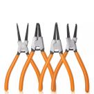 Jogo Alicate Tirar Abrir Aneis 4 Peças 7 Saca Anel Elastico Aço Cromo Vanádio Jogo Alicate Tirar Abrir Aneis 4 Peças 7 Saca Anel Elastico Aço Cromo Vanádio