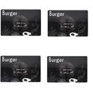 Jogo Americano 4 unidades Burger Retangular