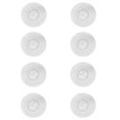 Jogo americano c/ 8un redondo branco pvc mesa almoço jantar