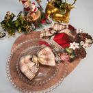 Jogo Americano Coleção Natal Presente Decoração Natal Mesa Posta Xadrez