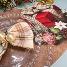 Jogo Americano Coleção Natal Presente Decoração Natal Mesa Posta Xadrez
