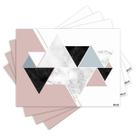 Jogo Americano com 4 peças - Abstrato - Geométrico - 1646Jo