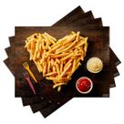 Jogo Americano com 4 peças - Batata Frita - Lanchonete - 1500Jo Jogo Americano com 4 peças - Batata Frita - Lanchonete - 1500Jo
