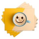 Jogo Americano com 4 peças - Café - Coffee - 1735Jo Jogo Americano com 4 peças - Café - Coffee - 1735Jo