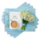 Jogo Americano com 4 peças - Café da Manhã - Bom Dia - 1713Jo