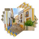 Jogo Americano com 4 peças - Casas - Cidade - Vilarejo - 2201Jo