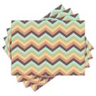 Jogo Americano com 4 peças - Chevron - Abstrato - 1347Jo