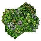 Jogo Americano com 4 peças - Folhas - Folhagem - Natureza - 2165Jo