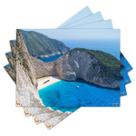 Jogo Americano com 4 peças - Grécia - Praia - Mar - Natureza - 1637Jo