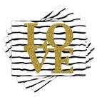Jogo Americano com 4 peças - Love - Amor - 1340Jo