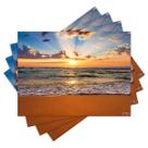 Jogo Americano com 4 peças - Pôr do Sol - Praia - Mar - 1611Jo