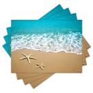 Jogo Americano com 4 peças - Praia - Mar - 1549Jo