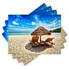Jogo Americano com 4 peças - Praia - Mar - 1605Jo