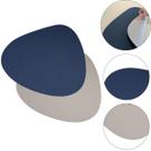 Jogo Americano Dupla Face Premium Azul/Gelo - 44cm x 37cm