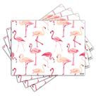 Jogo Americano - Flamingos com 4 peças - 1004Jo