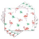 Jogo Americano - Flamingos com 4 peças - 1027Jo