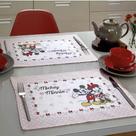 Jogo Americano Impermeável Mickey Minnie 4 Peças 45cmx31cm