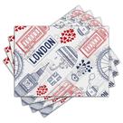 Jogo Americano - Londres com 4 peças - 1118Jo