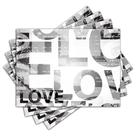 Jogo Americano - Love com 4 peças - 184Jo