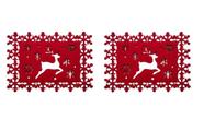 Jogo Americano Natalino Rena Decoração De Natal