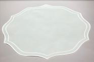 Jogo americano nylon bordado branco