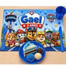 Jogo Americano Personalizado Papel Fotográfico 180g Brilho Nome e Idade Festa Infantil ou adulto 20 peças