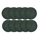 Jogo Americano Redondo 10 Lugares Fresno Espiral Verde Militar Sousplat PP 39cm Lyor