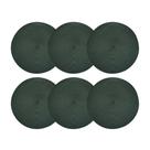 Jogo Americano Redondo 6 Lugares Fresno Espiral Verde Militar Sousplat PP 39cm Lyor