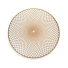 Jogo Americano Redondo de Plástico Mandala Dourado 38 cm F01 - D'Rossi