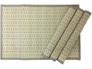 Jogo Americano Retangular de Bambu 30x45cm - Niazitex Acre 4 Peças